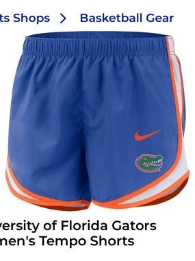 Nike College Dri Fit Tempo Athletic Shorts - Florida Gators